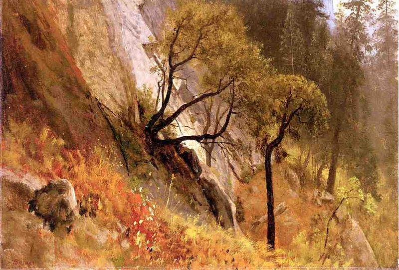 Albert Bierstadt Landscape Study, Yosemite California Spain oil painting art